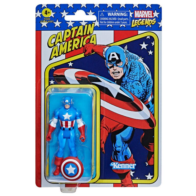 Figura Retro Capitan America Marvel 9,5cm - Imagen 1