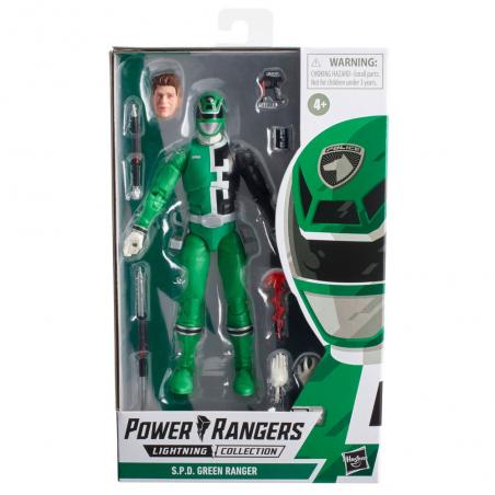 Figura S.P.D. Green Ranger Power Rangers 15cm - Imagen 1