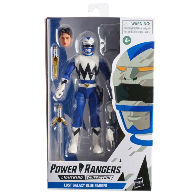 Figura Lost Galaxy Blue Ranger Power Rangers 15cm - Imagen 1
