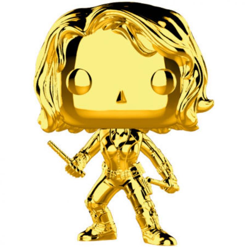 Figura POP Marvel Studios 10 Black Widow Gold Chrome - Imagen 1