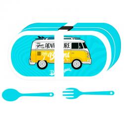 Set tuppers Caravana Surf Volkswagen VW T1 - Imagen 1