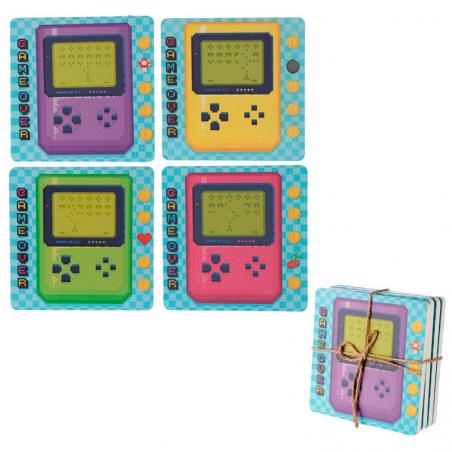 Set de 4 posavasos Game Over - Imagen 1