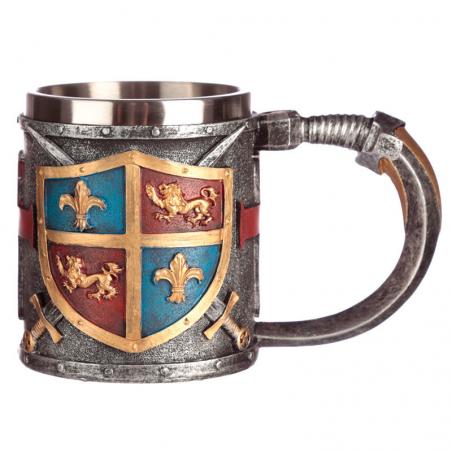 Taza Escudo y Espada Medieval - Imagen 1
