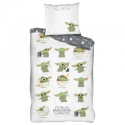 Funda nordica Yoda The Child Star Wars cama 90cm algodon - Imagen 1