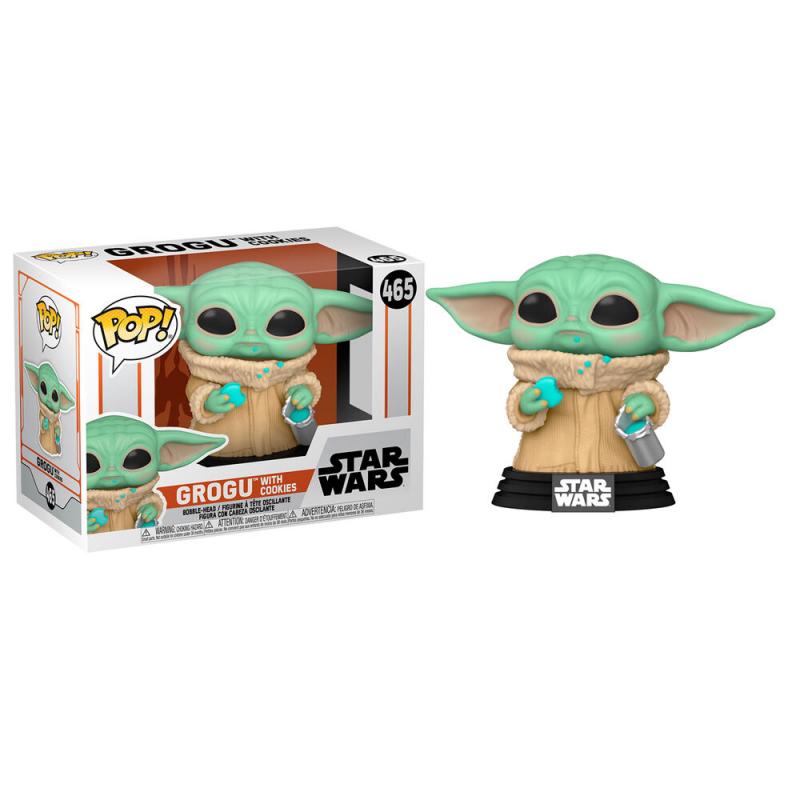 Figura POP Star Wars Mandalorian Grogu The Child with Cookie - Imagen 1