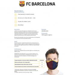 Mascarilla reutilizable Original F.C. Barcelona infantil - Imagen 2
