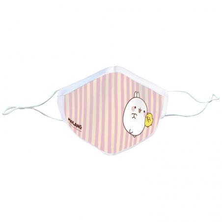 Mascarilla reutilizable Rayas Molang - Imagen 1