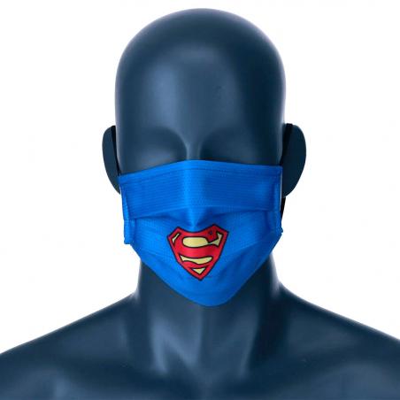 Mascarilla reutilizable Superman DC Comics juvenil - Imagen 1