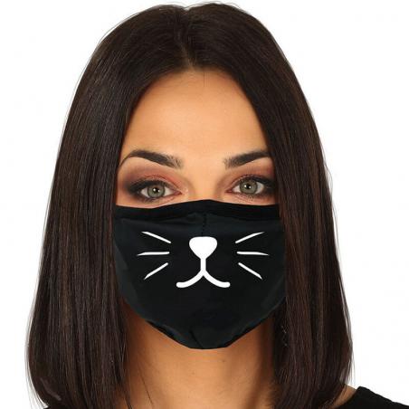 Mascarilla reutilizable 3 capas Cat - Imagen 1