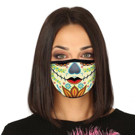 Mascarilla reutilizable 3 capas Skull - Imagen 1