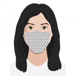 Mascarilla Filtro Carbon Triangulos - Imagen 1