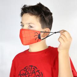 Mascarilla higienica reutilizable Spider infantil - Imagen 1