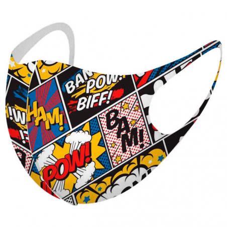 Mascarilla reutilizable Comic L - Imagen 1