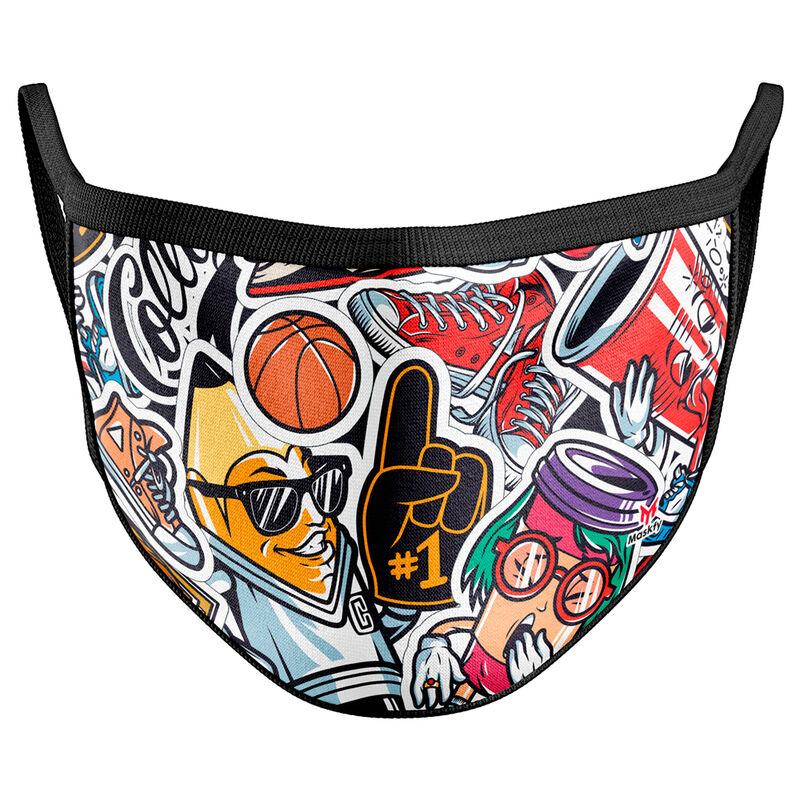 Mascarilla reutilizable Graffiti infantil - Imagen 1