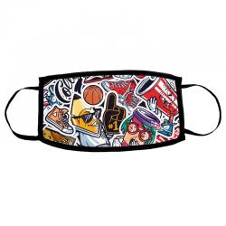 Mascarilla reutilizable Graffiti infantil - Imagen 2