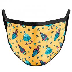 Mascarilla reutilizable Cohetes infantil - Imagen 1