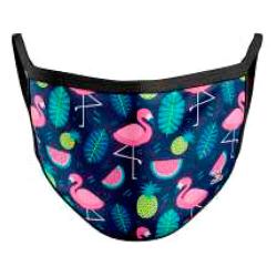 Mascarilla reutilizable Flamencos adulto - Imagen 1