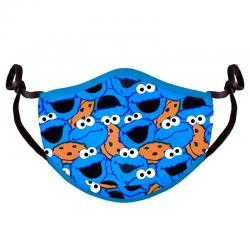 Mascarilla reutilizable Monstruo de las Galletas Barrio Sesamo - Imagen 1