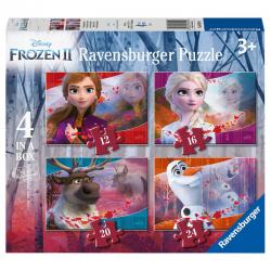 Puzzle Frozen 2 Disney 12-16-20-24pz - Imagen 1