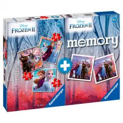 Multipack memory + 3 puzzles Frozen 2 Disney - Imagen 1