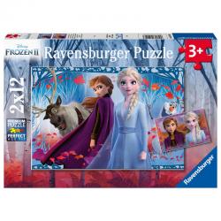 Puzzle Frozen 2 Disney 2x12pz - Imagen 1