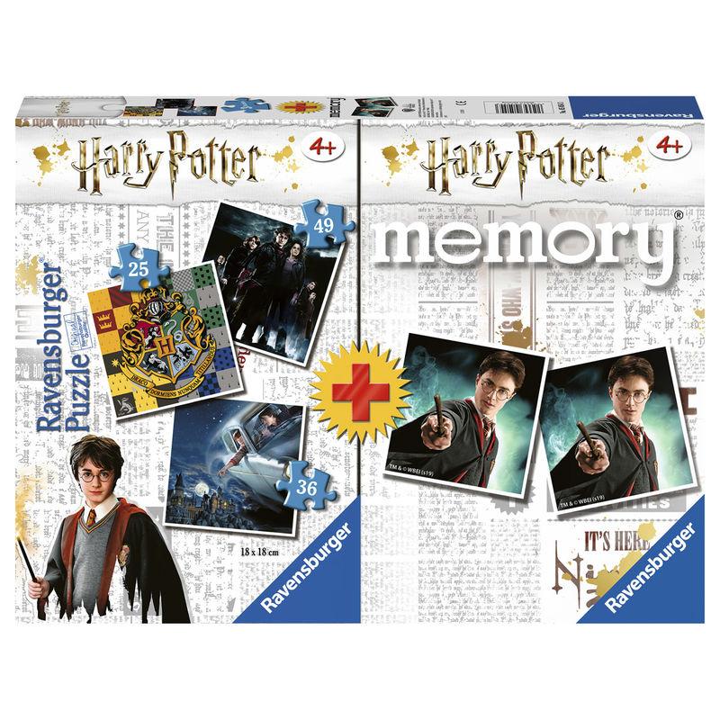 Multipack memory + 3 puzzles Harry Potter - Imagen 1
