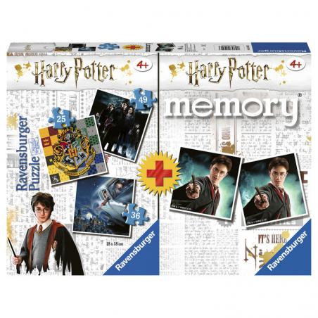 Multipack memory + 3 puzzles Harry Potter - Imagen 1