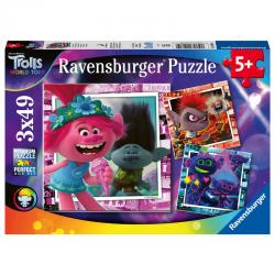 Puzzle Trolls 2 3x49pz - Imagen 1