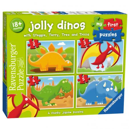 Puzzle Dinosaurios 2-3-4-5pz - Imagen 1