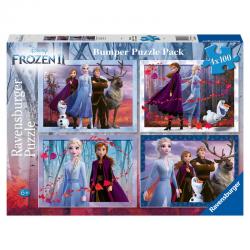 Puzzle Frozen 2 Disney 4x100pz - Imagen 1