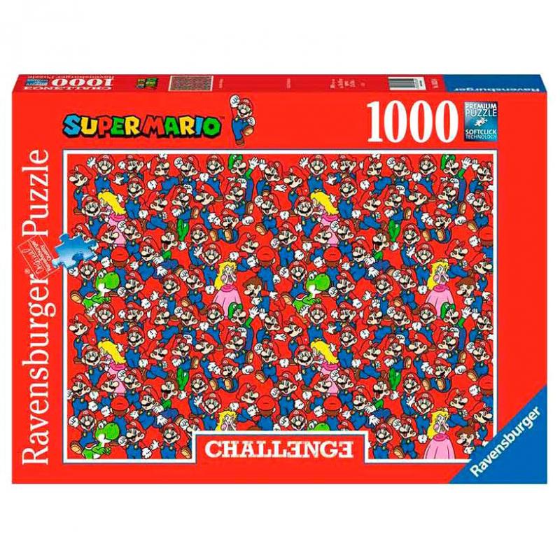 Puzzle Challenge Super Mario Nintendo 1000pz - Imagen 1