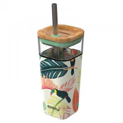 Vaso cristal Liquid Cube Toucans Quokka 540ml - Imagen 1
