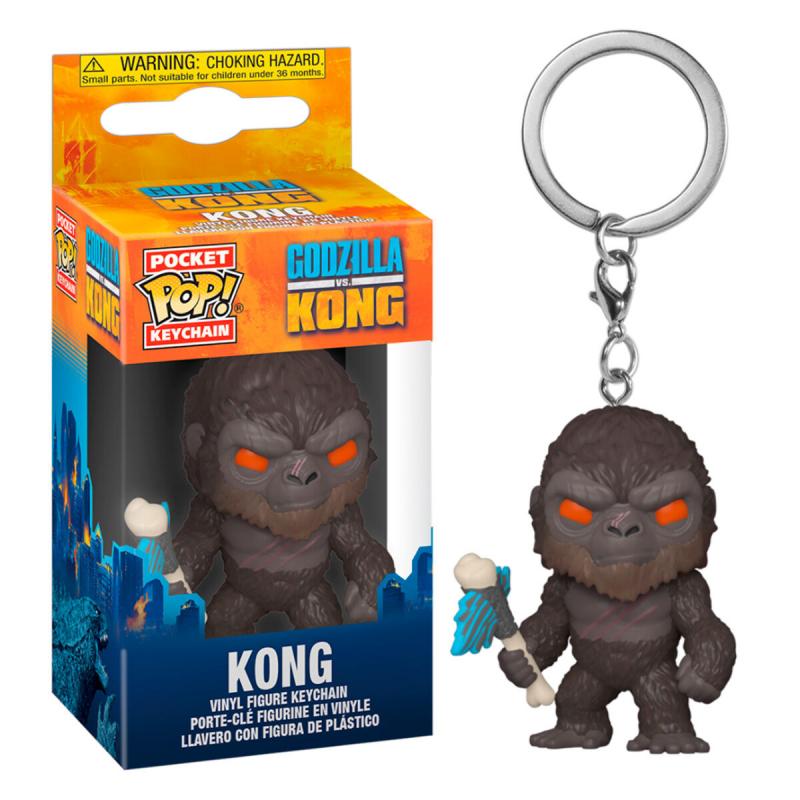 Llavero Pocket POP Godzilla Vs Kong - Kong with Axe - Imagen 1