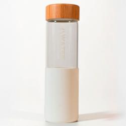 Botella Blanco Vidrio Silicona Water Revolution 660ml - Imagen 1