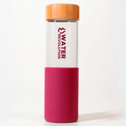 Botella Berenjena Vidrio Silicona Water Revolution 660ml - Imagen 1