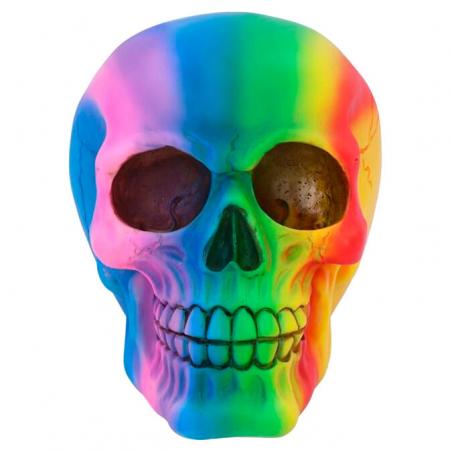 Figura Calavera Arcoiris 15cm - Imagen 1