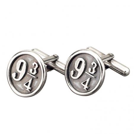 Gemelos Platform 9 3/4 Harry Potter plata - Imagen 1