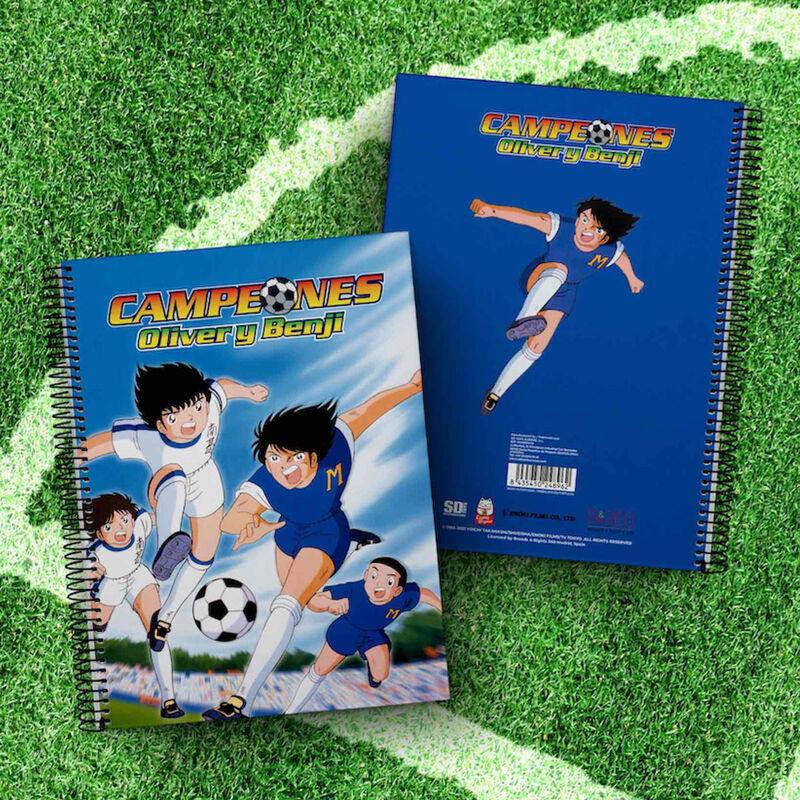 Cuaderno A4 Oliver y Mark Campeones Oliver y Benji - Imagen 1