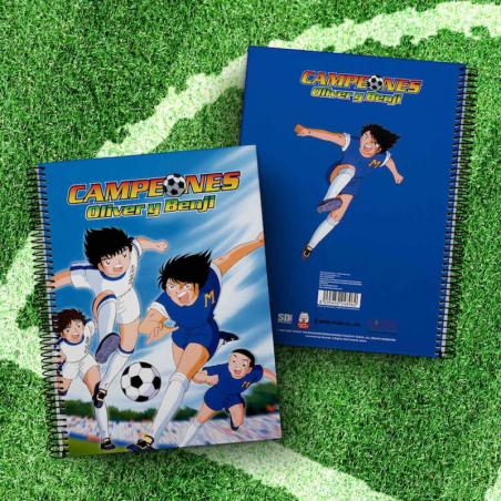 Cuaderno A4 Oliver y Mark Campeones Oliver y Benji - Imagen 1