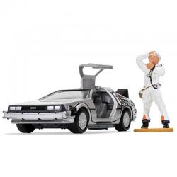 Set DeLorean + figura Doc Brown Regreso al Futuro - Imagen 3