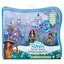 Set figuras Aventuras En Kumandra Raya y el Ultimo Dragon Disney - Imagen 1