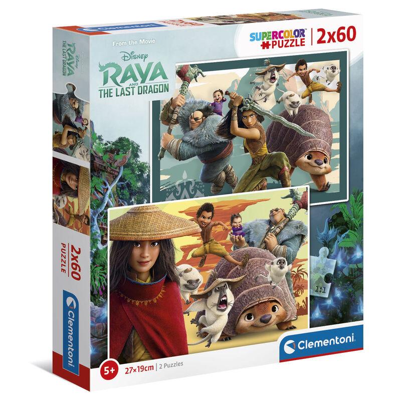 Puzzle Raya y el Ultimo Dragon Disney 2x60pzs - Imagen 1