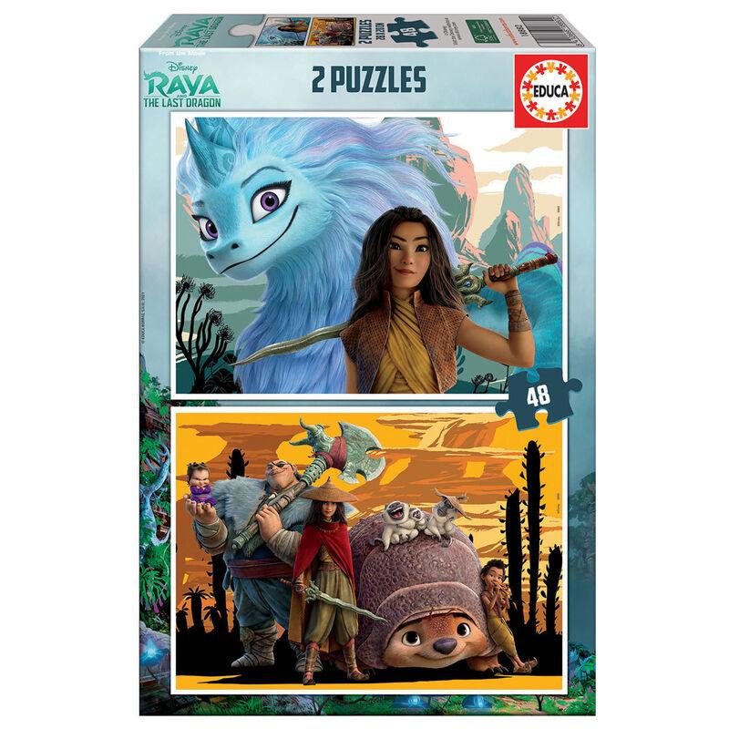 Puzzle Raya y el Ultimo Dragon Disney 2x48pzs - Imagen 1