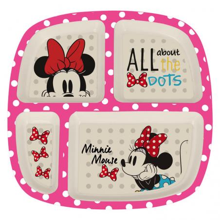 Plato dividido Minnie Disney bambu - Imagen 1