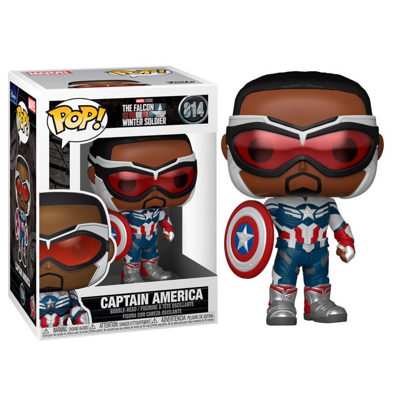 Figura POP Marvel The Falcon & Winter Soldier Captain America - Imagen 1