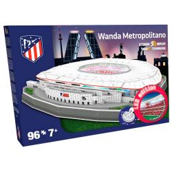 Puzzle 3D Estadio Wanda Metropolitano Atletico de Madrid led - Imagen 2