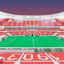 Puzzle 3D Estadio Wanda Metropolitano Atletico de Madrid led - Imagen 5