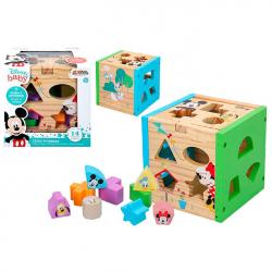 Cubo formas madera Mickey Minnie Disney - Imagen 1