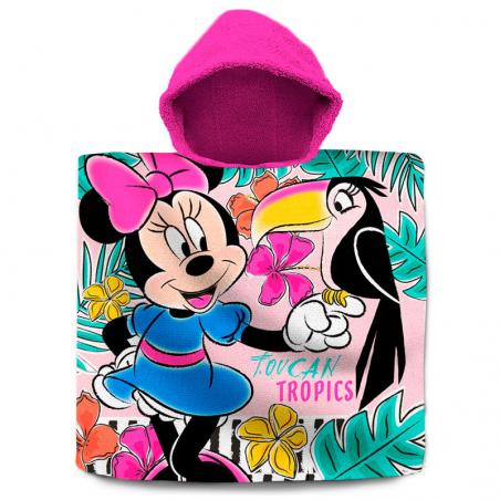 Poncho toalla Minnie Disney algodon - Imagen 1