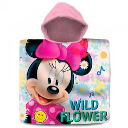 Poncho toalla Minnie Disney algodon - Imagen 1